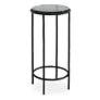 2_Cinnabar Road Victoria 12" Wide Black Round Accent Table