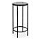Cinnabar Road Victoria 12" Wide Black Round Accent Table