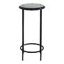 4_Cinnabar Road Victoria 12" Wide Black Round Accent Table more views
