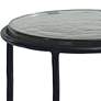 5_Cinnabar Road Victoria 12" Wide Black Round Accent Table more views