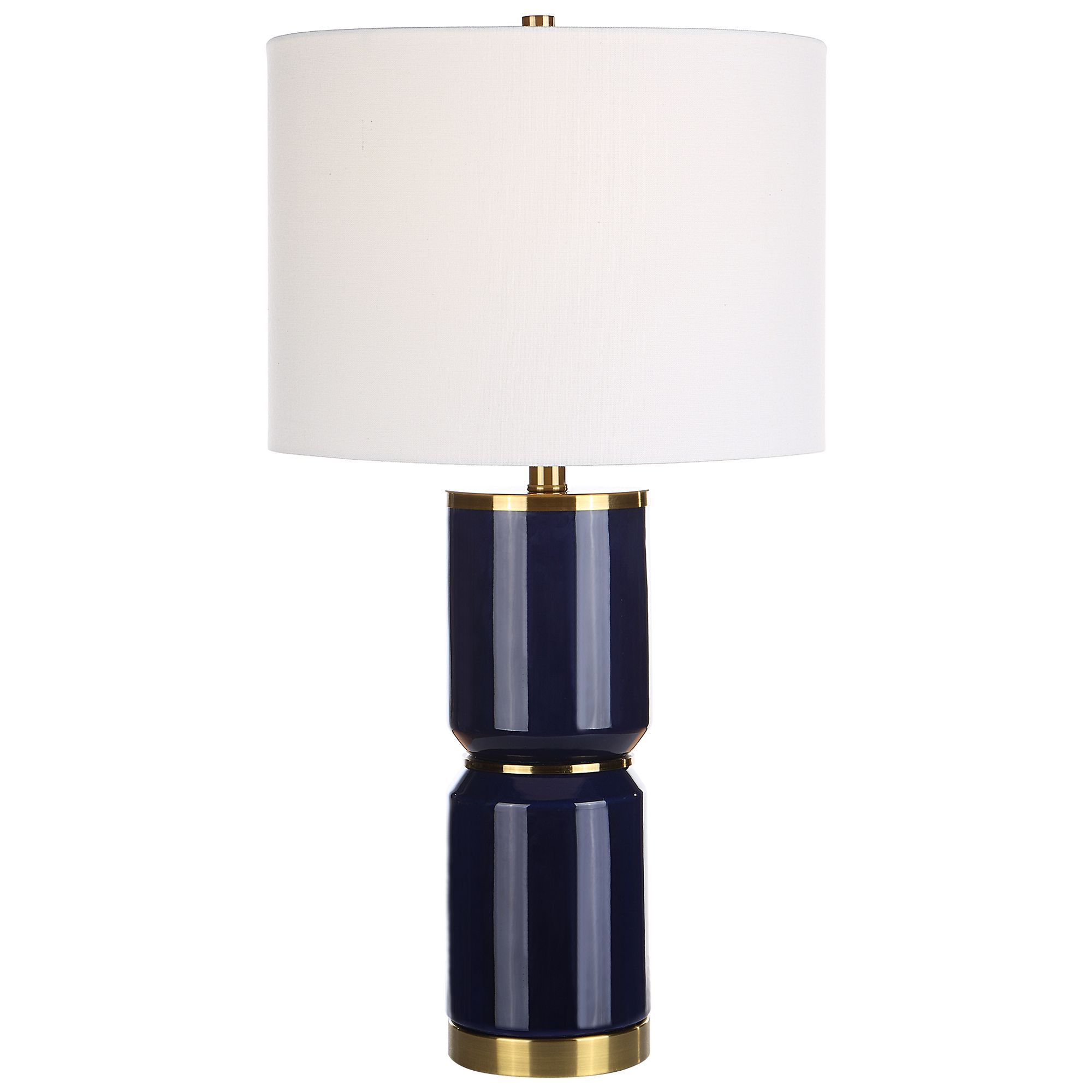 Thumbnail2 of Cinnabar Road Vidar Blue Ceramic and Gold Metal Table Lamp