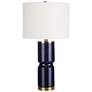 2_Cinnabar Road Vidar Blue Ceramic and Gold Metal Table Lamp