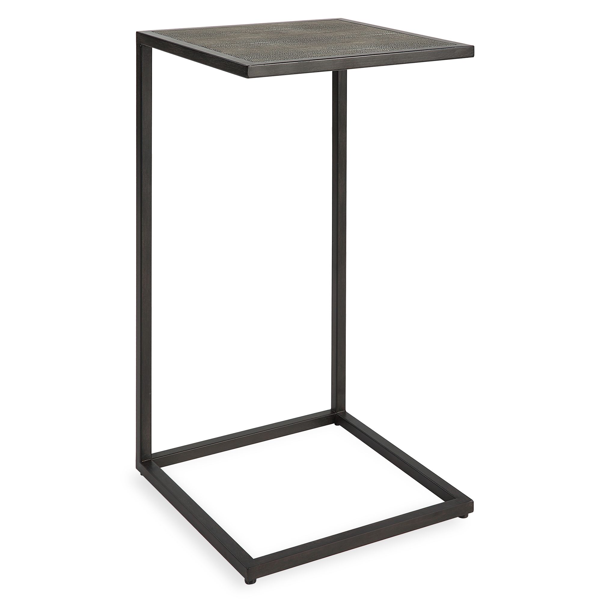 Image 2 Cinnabar Road Walker 12"W Antique Black and Gray Accent Table