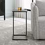 3_Cinnabar Road Walker 12"W Antique Black and Gray Accent Table more views
