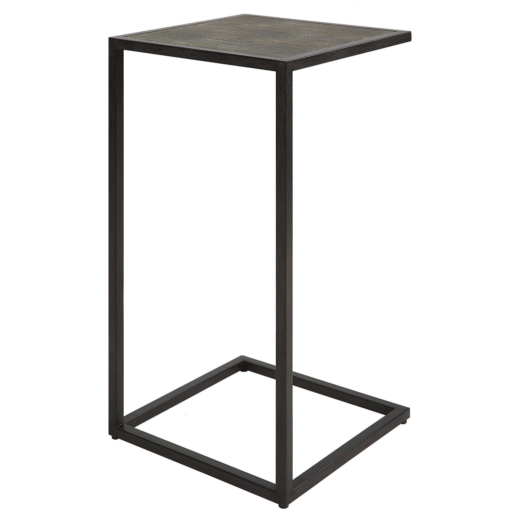 Image 4 Cinnabar Road Walker 12"W Antique Black and Gray Accent Table more views