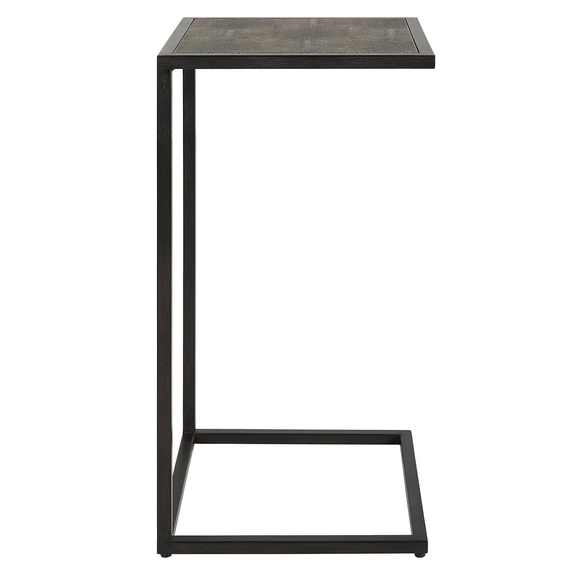 Image 5 Cinnabar Road Walker 12"W Antique Black and Gray Accent Table more views