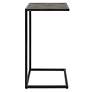 5_Cinnabar Road Walker 12"W Antique Black and Gray Accent Table more views