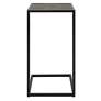 6_Cinnabar Road Walker 12"W Antique Black and Gray Accent Table more views
