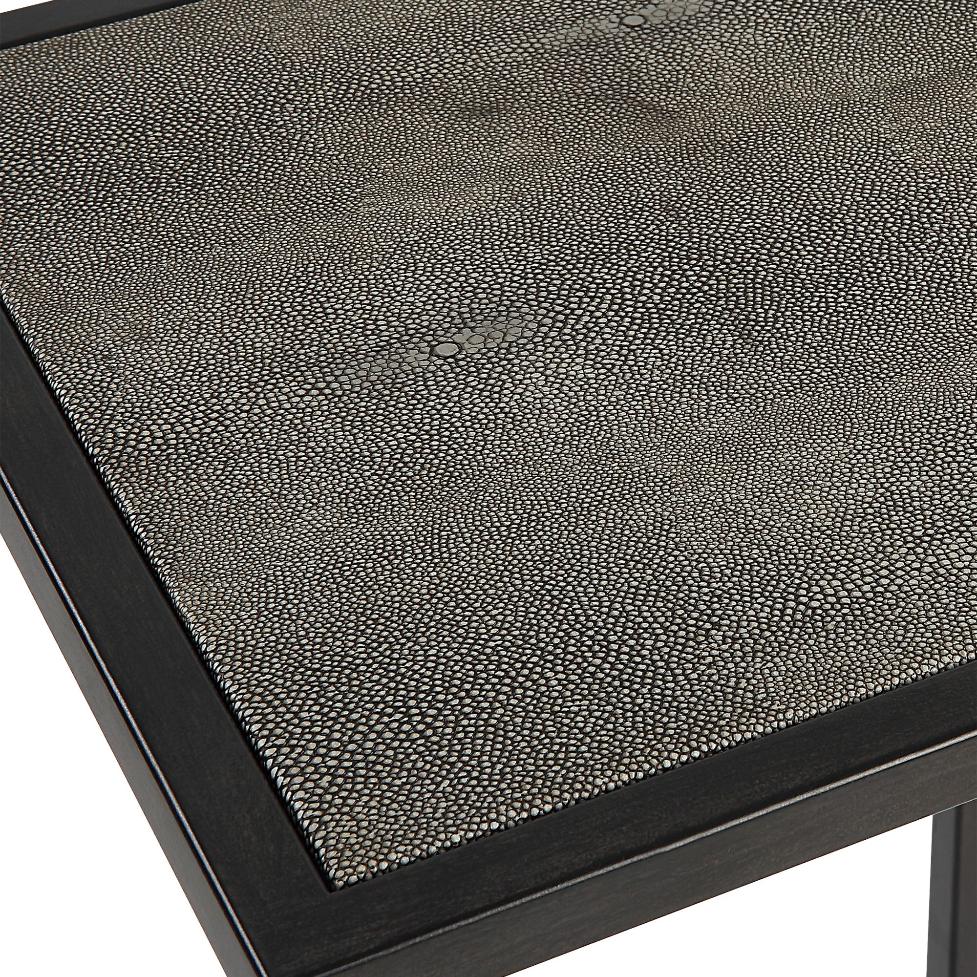 Image 7 Cinnabar Road Walker 12"W Antique Black and Gray Accent Table more views