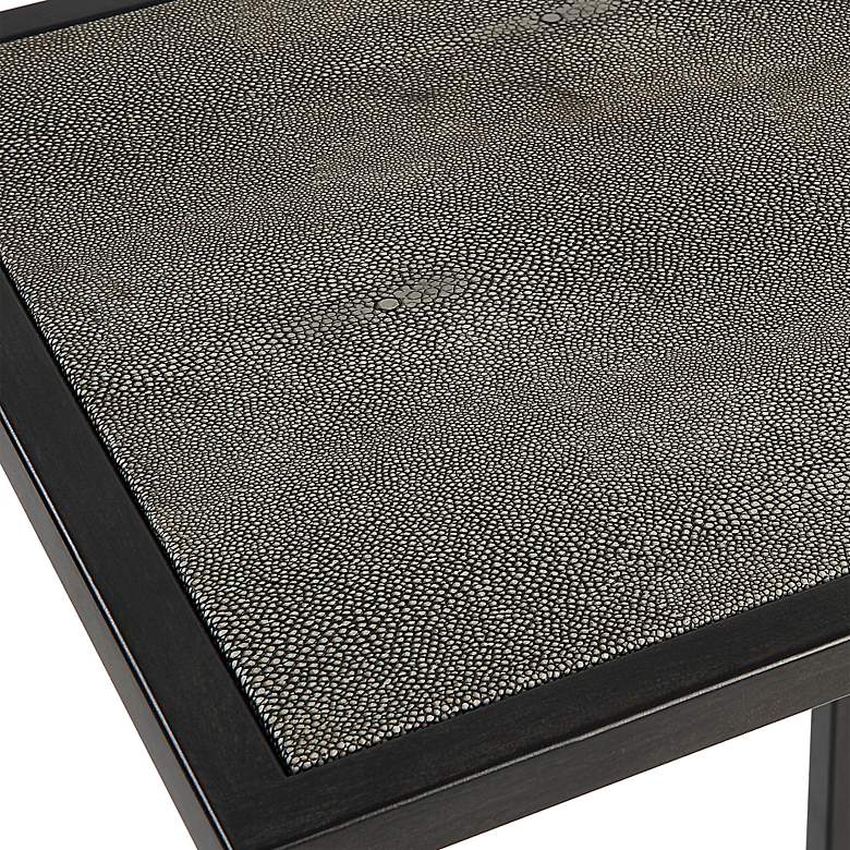 Image 7 Cinnabar Road Walker 12"W Antique Black and Gray Accent Table more views