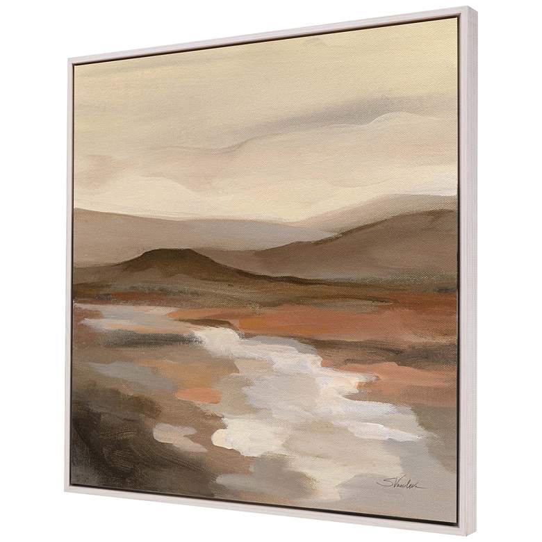 Image 3 Cinnamon Riverbank II 40 inch Square Framed Canvas Wall Art more views