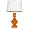 Cinnamon Spice Apothecary Table Lamp with Serpentine Trim