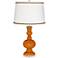 Cinnamon Spice Apothecary Table Lamp with Twist Scroll Trim