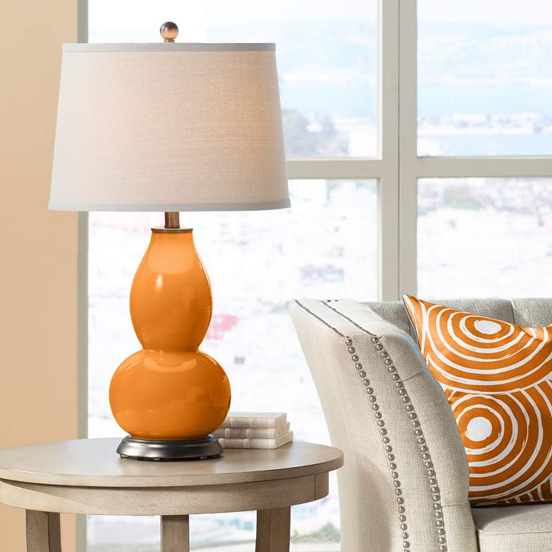 Image 1 Cinnamon Spice Double Gourd Table Lamp