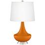 Cinnamon Spice Gillan Glass Table Lamp with Dimmer