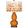 Cinnamon Spice Mosaic Giclee Double Gourd Table Lamp