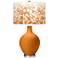 Cinnamon Spice Mosaic Giclee Ovo Table Lamp