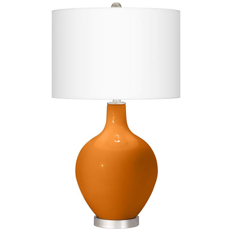 Image 2 Cinnamon Spice Ovo Table Lamp With Dimmer