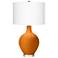 Cinnamon Spice Ovo Table Lamp With Dimmer