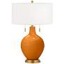 Cinnamon Spice Toby Brass Accents Table Lamp
