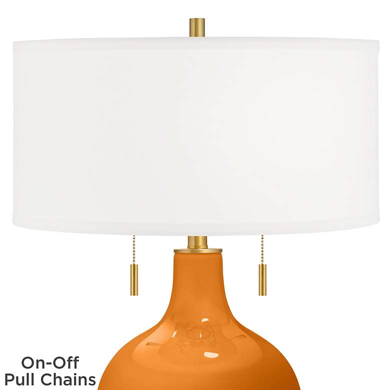 Image 2 Cinnamon Spice Toby Brass Accents Table Lamp more views