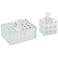 Cintella Clear Glass Jewelry Boxes with Lid Set of 2