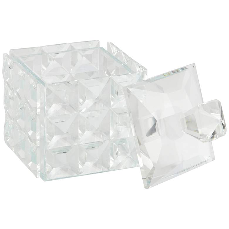 Image 5 Cintella Clear Glass Jewelry Boxes with Lid Set of 2 more views