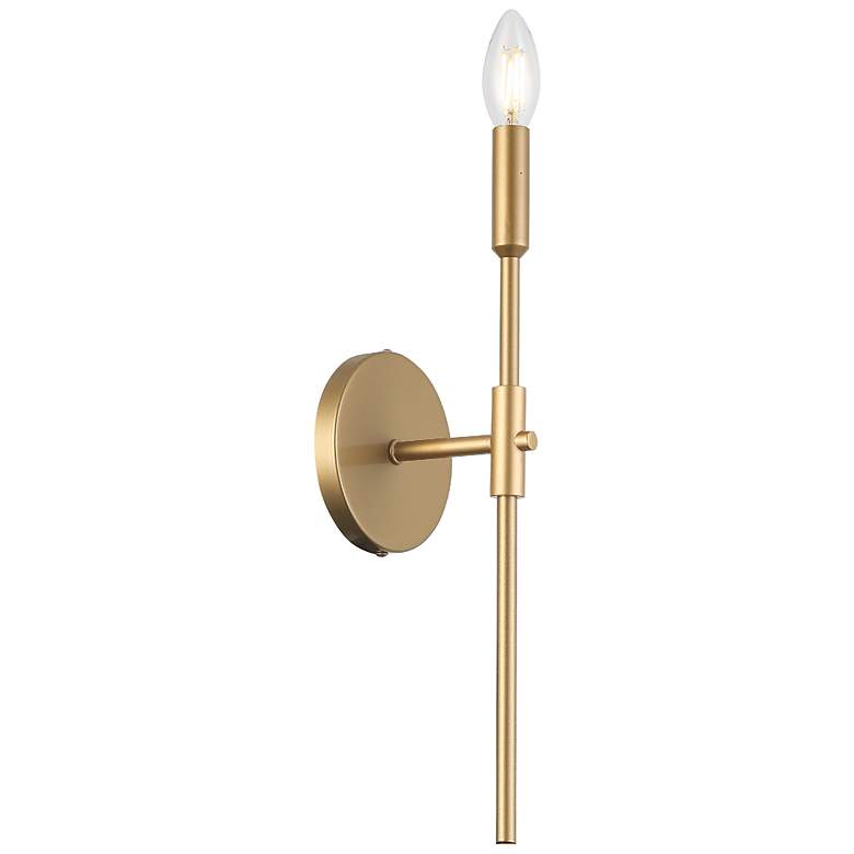 Image 1 Cinthia 16" High Aged Brass Wall Sconce