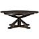 Cintra 63" Wide Rustic Black Olive Extension Dining Table