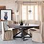 Cintra 63" Wide Rustic Black Olive Extension Dining Table
