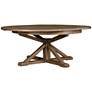 Cintra 63" Wide Rustic Sundried Ash Extension Dining Table