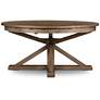 Cintra 63" Wide Rustic Sundried Ash Extension Dining Table