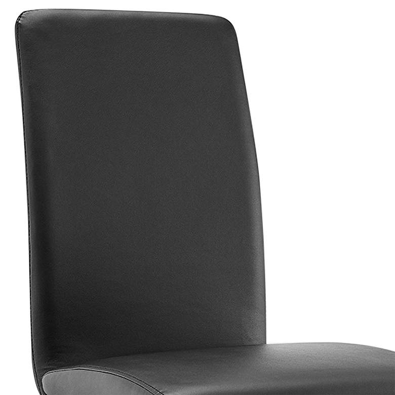 Image 2 Cinzia Black Faux Leather Dining Chairs Set of 2 more views