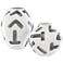 Cipher White and Black Terracotta Vases Set of 2