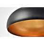 4_Circa 12 1/2" Wide Black Dome Pendant Light more views