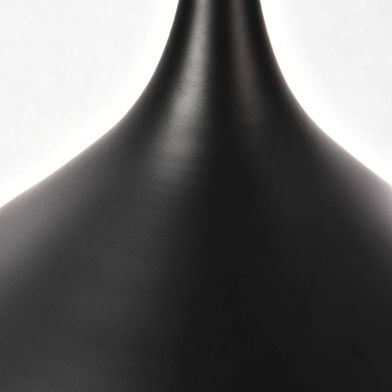 Image 5 Circa 12 1/2" Wide Black Dome Pendant Light more views