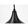 7_Circa 12 1/2" Wide Black Dome Pendant Light more views