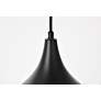 6_Circa 16 1/2" Wide Black Dome Pendant Light more views