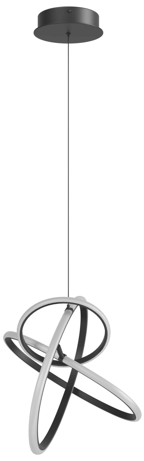 Circa 3-Ring 21"W LED Pendant in Black