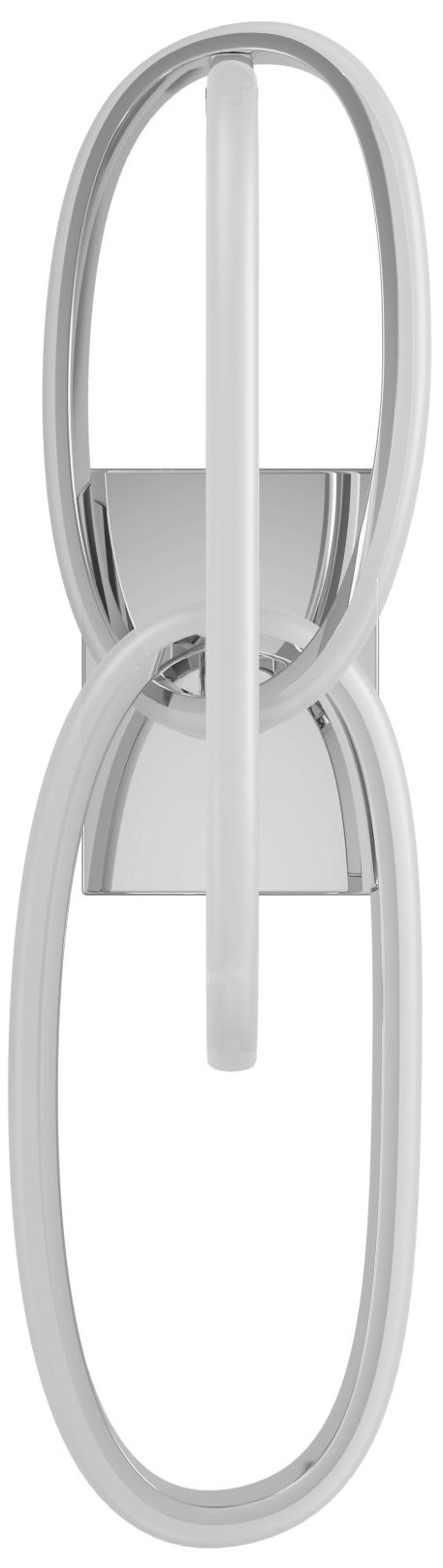 Circa 3-Ring 22"H LED Wall Sconce in Chrome