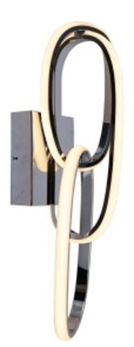 Image 2 Circa 3-Ring 22"H LED Wall Sconce in Chrome more views