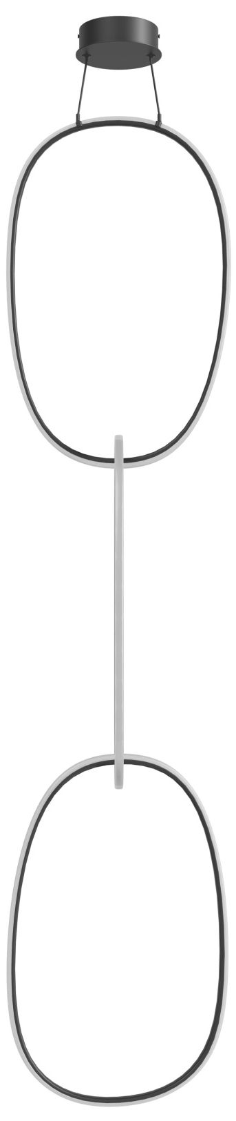 Circa 3-Ring 26"W LED Pendant in Black
