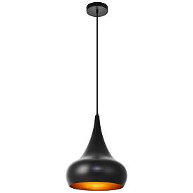 Image1 of Circa Collection Pendant D11.5In H15In Lt:1 Black Finish