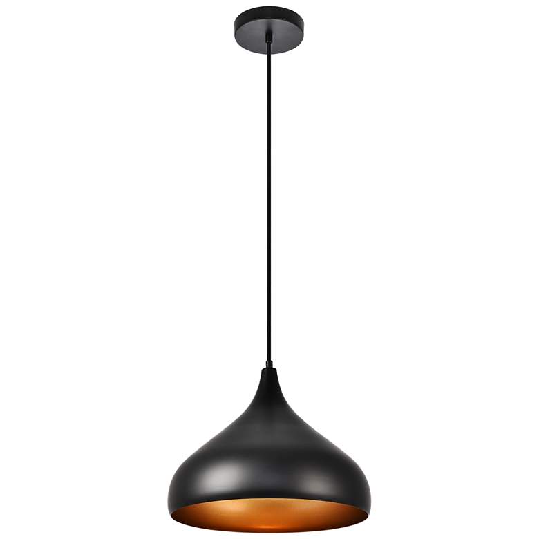 Image 1 Circa Collection Pendant D12.5In H10In Lt:1 Black Finish