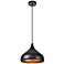 Circa Collection Pendant D12.5In H10In Lt:1 Black Finish