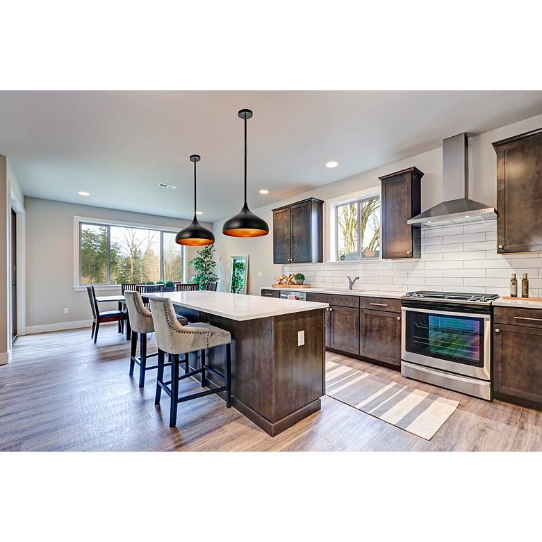 Image 2 Circa Collection Pendant D16.5In H12In Lt:1 Black Finish more views
