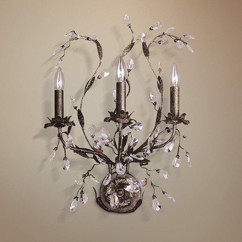 Image 1 Circeo Collection 24 inch High Three Light Wall Sconce