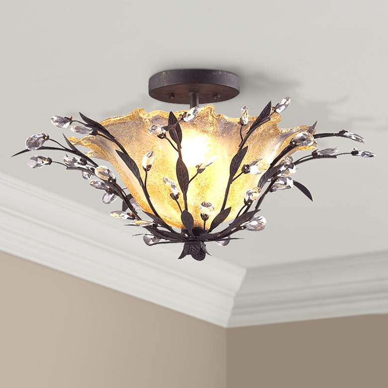 Image 1 Circeo Collection 24 inch Wide Ceiling Light Fixture