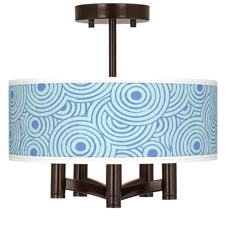 Image 1 Circle Daze Ava 5-Light Bronze Ceiling Light