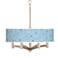 Circle Daze Ava 6-Light Nickel Pendant Chandelier